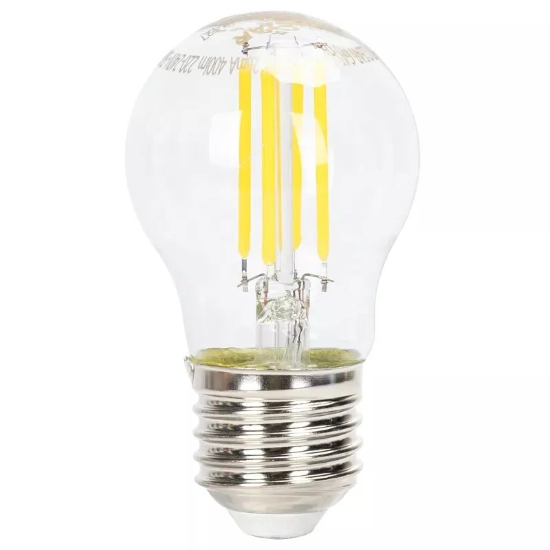 Żarówka LED 4W E27 G45 zimna 6500K 400lm ściemnialna szklana
