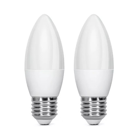 Żarówki LED świeczki E27 6W 3000K ciepłe światło 2 sztuki