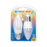 Żarówki LED świeczki E27 6W 3000K ciepłe światło 2 sztuki