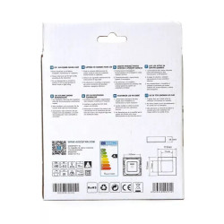 Panel LED natynkowy kwadratowy 9W 4000K 850lm biały plastikowy