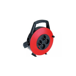 Przedłużacz na bębnie 10 m czarny 4 gniazda 3G 1.0mm² moc do 2300W