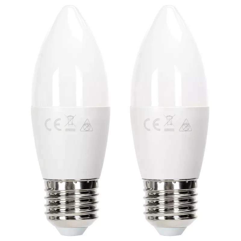 Żarówki LED E27 C37 12W 4000K neutralne światło 2 sztuki