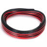 Przewód audio 2-żyłowy 0,75 mm² 5 m czerwono-czarny do zastosowań wewnętrznych