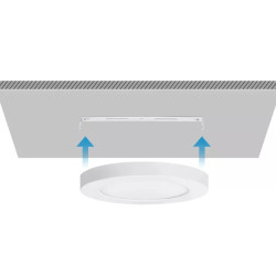 Panel natynkowy LED 18W 6500K 2100lm biały okrągły