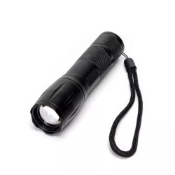 Latarka LED 6.75W z regulacją zoomu, zimna barwa 6500K, 3 baterie AAA