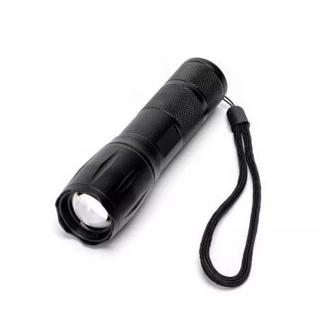 Latarka LED 6.75W z regulacją zoomu, zimna barwa 6500K, 3 baterie AAA