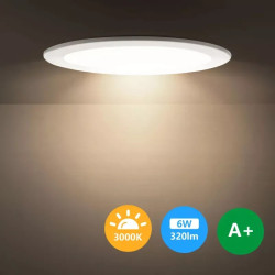 Panel LED podtynkowy 6W 3000K 525lm biały do wnętrz