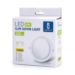 Panel LED podtynkowy 6W 3000K 525lm biały do wnętrz
