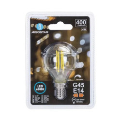 Ściemnialna żarówka LED G45 E14 4W 6500K 400lm zimna barwa