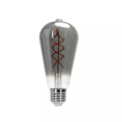 Żarówka LED dekoracyjna ST64 E27 4W 1800K szara szklana