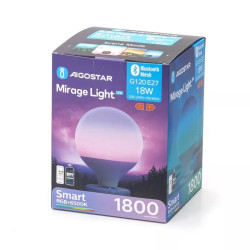 Żarówka LED E27 18W RGB z zimną barwą 6500K Bluetooth Mesh