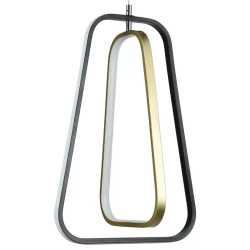 Lampa wisząca LED 36W zimna 6500K CZARNY ZŁOTY 150 cm