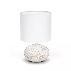 Lampa stołowa ceramiczna z trzonkiem E14, max 40W, biała
