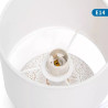 Lampa stołowa ceramiczna z trzonkiem E14, max 40W, biała