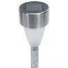 Zestaw 6 lamp solarnych wbijanych 0,018W 2700K srebrne, 37,2 cm