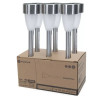 Zestaw 6 lamp solarnych wbijanych 0,018W 2700K srebrne, 37,2 cm