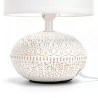 Lampa stołowa ceramiczna z trzonkiem E14, max 40W, biała
