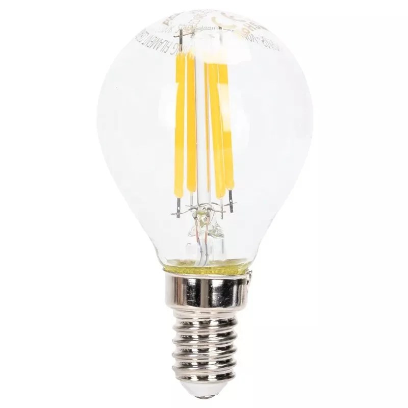Żarówka LED filament G45 E14 4W 2700K 400lm z możliwością ściemniania