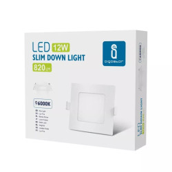 Podtynkowy panel LED kwadratowy 12W 6000K biały 1190lm do wnętrz
