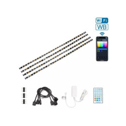 Taśma LED RGB Wi-Fi 5V 4 segmenty po 0,5 m do oświetlenia wnętrz