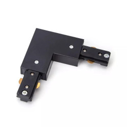 Łącznik L do szyn trójprzewodowych czarny 108x35x18 mm IP20
