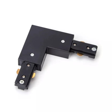 Łącznik L do szyn trójprzewodowych czarny 108x35x18 mm IP20