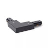 Łącznik L do szyn trójprzewodowych czarny 108x35x18 mm IP20
