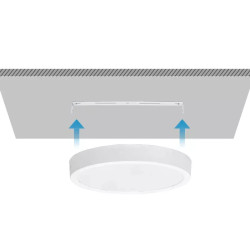 Panel LED natynkowy 24W 3000K 2700lm biały do wnętrz