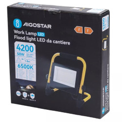 Lampa LED robocza 50W 6500K z podstawą i kablem 1,8 m