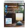 Lampa stołowa ceramiczna biało-niebieska z trzonkiem E14, 40W, 240mm