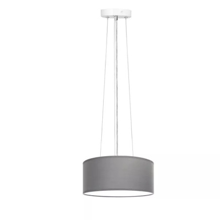 Lampa wisząca z abażurem szarym E27 60W przewód 1,1 m