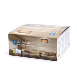 Lampa wisząca z abażurem szarym E27 60W przewód 1,1 m