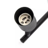 Żyrandol sufitowy czarny z 4 oprawkami GU10, moc 80W
