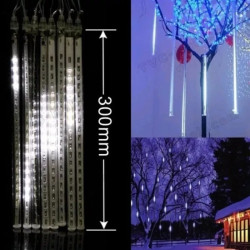 Lampki LED sople 15 cm z efektem padającego śniegu w różnych kolorach
