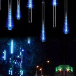 Lampki LED sople 15 cm z efektem padającego śniegu w różnych kolorach
