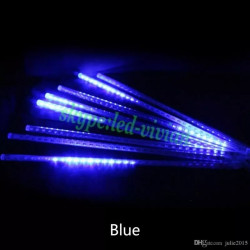 Lampki LED sople 15 cm z efektem padającego śniegu w różnych kolorach