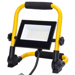 Lampa robocza LED 30W zimna barwa 6500K z podstawą i kablem 1,8 m