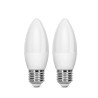 Żarówki LED E27 7W 6500K 2 sztuki biały zimny strumień 620lm