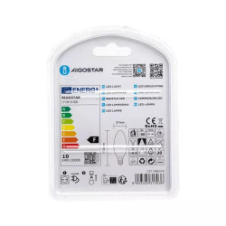Żarówki LED E14 C37 10W 6500K zimne światło zestaw 2 sztuk