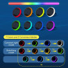 Lampa solarna LED RGB 0,6W z akumulatorem, IP65, 1 sztuka