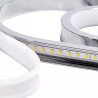 Lampa wisząca LED 35W emitująca ciepłe światło 2700K chromowana