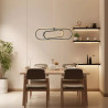 Lampa wisząca LED 35W emitująca ciepłe światło 2700K chromowana