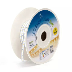 Taśma LED 50m 10mm ciepła 3000K 7W/m zasilanie 230V IP65