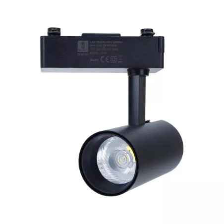 Reflektor LED COB 10W 6500K 800 lm czarny do szyn dwuprzewodowych
