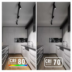 Reflektor LED COB 10W 6500K 800 lm czarny do szyn dwuprzewodowych