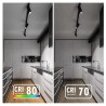 Reflektor LED COB 10W 6500K 800 lm czarny do szyn dwuprzewodowych