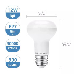 Żarówka LED R80 E27 12W 3000K 1170lm ciepłe światło