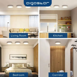 Natynkowy panel LED 18W ciepłe światło 3000K 1880lm biały