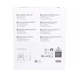 Lampa robocza LED 30W zimna barwa 6500K ładowalna USB żółta