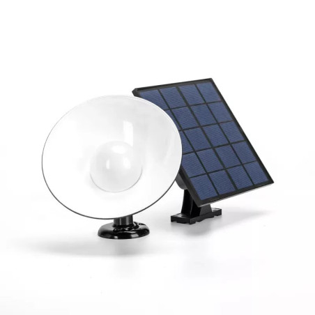 Reflektor LED solarny 50W z regulacją barwy 3000-6500K, czarny